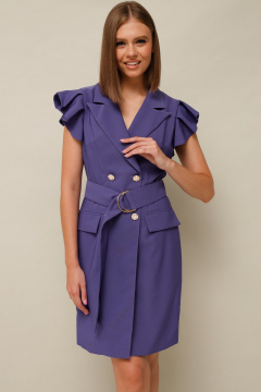 Платье полуприлегающего силуэта с ремнем и карманами PUR PUR 11-055/4 - фото 2