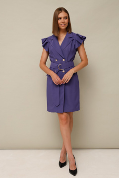 Платье полуприлегающего силуэта с ремнем и карманами PUR PUR 11-055/4 - фото 3