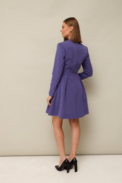 Платье на запах из текстиля с пуговицами и женственными вытачками PUR PUR 11-131 - фото 4