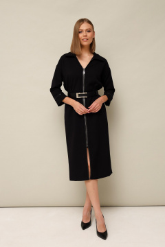 Платье-футляр с широкими резинками и молнией спереди PUR PUR 11-223 - фото 2