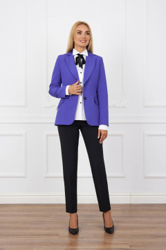 Деловой женский костюм 3 предмета приталенного силуэта Azzara 963 - фото 1