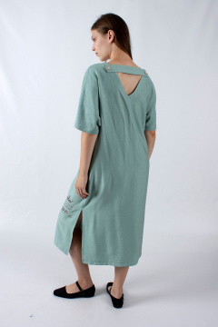 Летнее прямое платье с вырезом V и спущенными рукавами Mita ЖМ1220 - фото 5