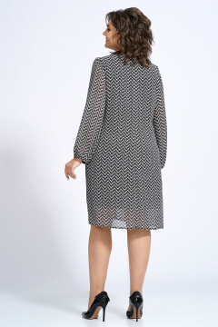 Демисезонное платье А-силуэта с завязками и декором Alani Collection 2154 - фото 5