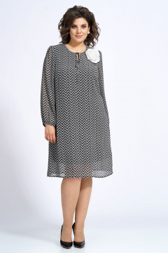 Демисезонное платье А-силуэта с завязками и декором Alani Collection 2154 - фото 2