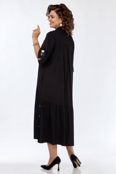 Платье трапециевидное из хлопка с кокетками и воланами Matini 3.1540 - фото 2