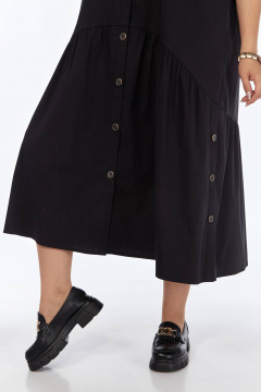 Платье трапециевидное из хлопка с кокетками и воланами Matini 3.1540 - фото 4