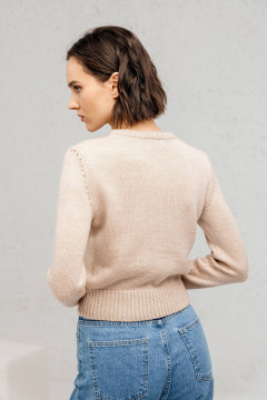 Джемпер облегающий из трикотажа для повседневной носки Romgil РВ0116-ШЕ5 светлый_опаловый - фото 2
