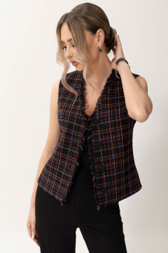 Текстильный костюм 2-ка брюки и жилет на каждый день Golden Valley 6605 мультиколор - фото 2