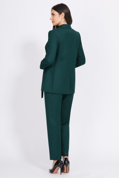 Брюки с стрелками для делового и повседневного образа Bazalini 4946 зеленый - фото 5