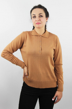 Джемпер реглан прямой из хлопка для демисезона Полесье С1673-23 4С0673-Д43 170,176 мусс_мокко - фото 1
