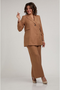 Деловой костюм комплект из жакета и брюк с резинкой VIA-Mod 637 - фото 1