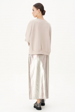 Демисезонная юбка-карандаш с эффектным швом и разрезом длиной 90 см Fantazia Mod 4891 - фото 4