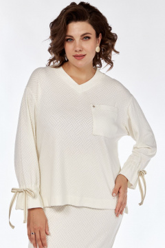 Женский костюм из ажурного трикотажа джемпер и юбка Jurimex 3167 - фото 4