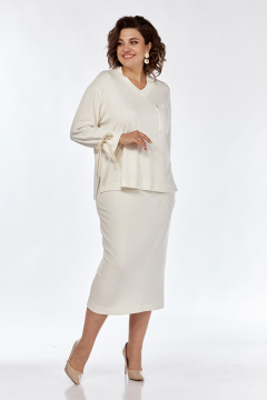 Женский костюм из ажурного трикотажа джемпер и юбка Jurimex 3167 - фото 3