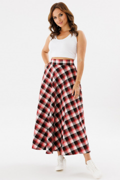 Юбка в клетку, миди, на широком поясе, женственная, эффектная Angelina & Сo 1126 - фото 5