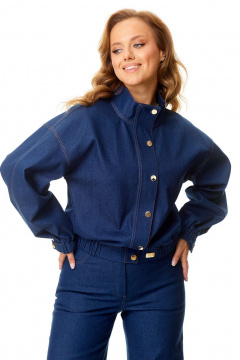 Костюм жакет и брюки, на каждый день, демисезон из джинса VI ORO VR-1140 деним - фото 2