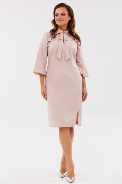 Деловое платье с воротником и разрезом по низу Angelina & Сo 1127 - фото 3