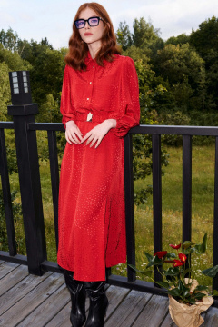 Классическое миди-платье с конструктивными деталями Lokka 1450R - фото 2