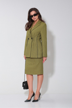 Демисезонный жакет и юбка-карандаш из рогожки DOGGI 1643 - фото 1