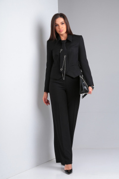 Деловой классический костюм жакет и брюки прямого кроя DOGGI 2923 - фото 2