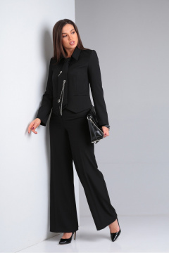 Деловой классический костюм жакет и брюки прямого кроя DOGGI 2923 - фото 5