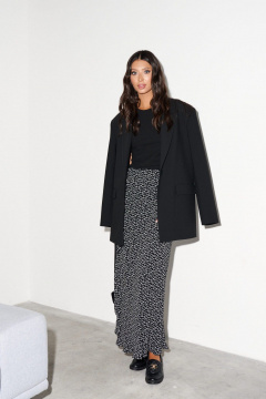 Юбка полуприлягающая из вискозы с принтом ANNETE A1278 - фото 1