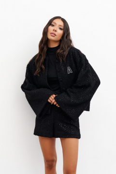 Шорты из текстиля с пайетками и резинкой ANNETE A1311 - фото 2