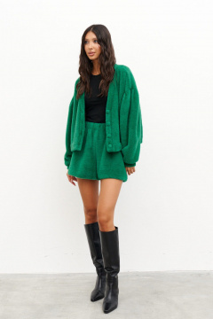 Классический кардиган свободного кроя из мягкого текстиля ANNETE A5304 - фото 1