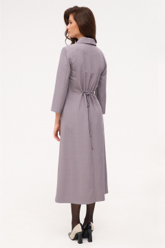 Деловое платье А-образного силуэта с карманами KaVaRi 1089 серый - фото 2