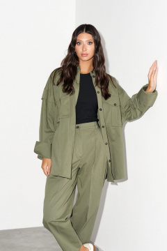 Рубашка прямого кроя из текстиля с крупными карманами ANNETE A950 - фото 3