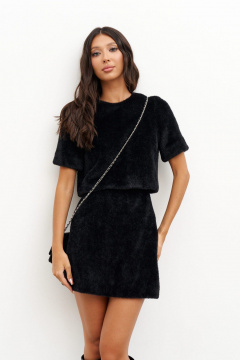 Джемпер укороченный прямой крой мягкое трикотажное полотно ANNETE A966 - фото 3