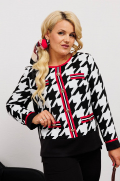 Блуза и узкие брюки с имитацией застежек и разрезами Runella 1638 - фото 5