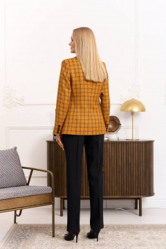 Деловой костюм жакет и брюки с вертикальными рельефами Azzara 926Г - фото 3