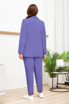 Деловой костюм брюки и жакет яркого цвета Gold Style 2651 сирень - фото 2