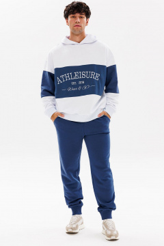 Спортивный костюм: брюки и худи с вышивкой и контрастной вставкой GO M3072/01-01.176-182 - фото 1