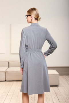Деловое платье из текстиля с воротником и поясом DAVYDOV 9389 - фото 4