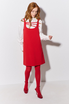 Красный сарафан прямого кроя на подкладке из текстиля FLAIM 1087.01 красный - фото 3