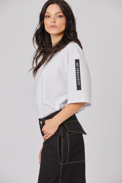 Джинсы расклешенные из текстиля с низкой посадкой Rivoli 5223 чёрный - фото 4