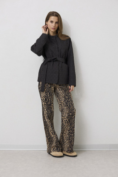 Жакет утепленный полуприлегающего силуэта из текстиля DAVA 3134 черный - фото 3