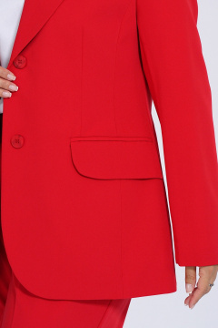 Деловой костюм из костюмной ткани с асимметричным кроем Пинск-Стиль 177 - фото 3