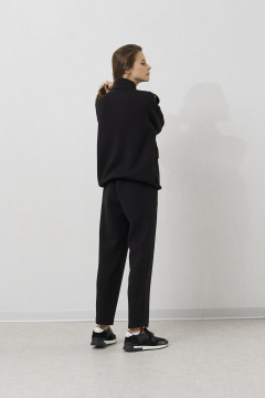 Комплект из текстильных брюк и жакета с молнией и резинкой DAVA 2214 черный - фото 2