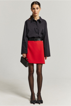 Рубашка свободного кроя из хлопка с воротником-стойкой ATTIKA А3014 - фото 3