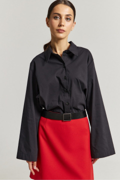 Рубашка свободного кроя из хлопка с воротником-стойкой ATTIKA А3014 - фото 2