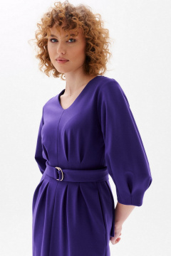 Платье демисезонное со спущенной линией плеча и разрезом Morozov Amavie 1.1975_B1_Selena_фиолетовый - фото 4