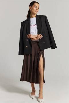 Миди юбка из костюмной ткани с разрезом ATTIKA A3028-2 - фото 4