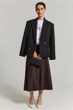 Миди юбка из костюмной ткани с разрезом ATTIKA A3028-2 - фото 1