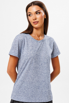 Голубой трикотажный джемпер из мягкого хлопка для повседневности Kivviwear 4216.03 - фото 4