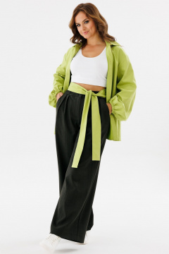 Брюки палаццо широкие с високой посадкой демисезонные Angelina & Сo 1132 - фото 5