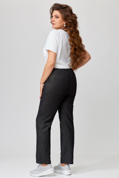 Демисезонные зауженные джинсы из джинсовой ткани Fita 20234 черно-графитовый - фото 4