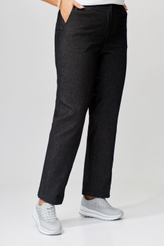 Демисезонные зауженные джинсы из джинсовой ткани Fita 20234 черно-графитовый - фото 3